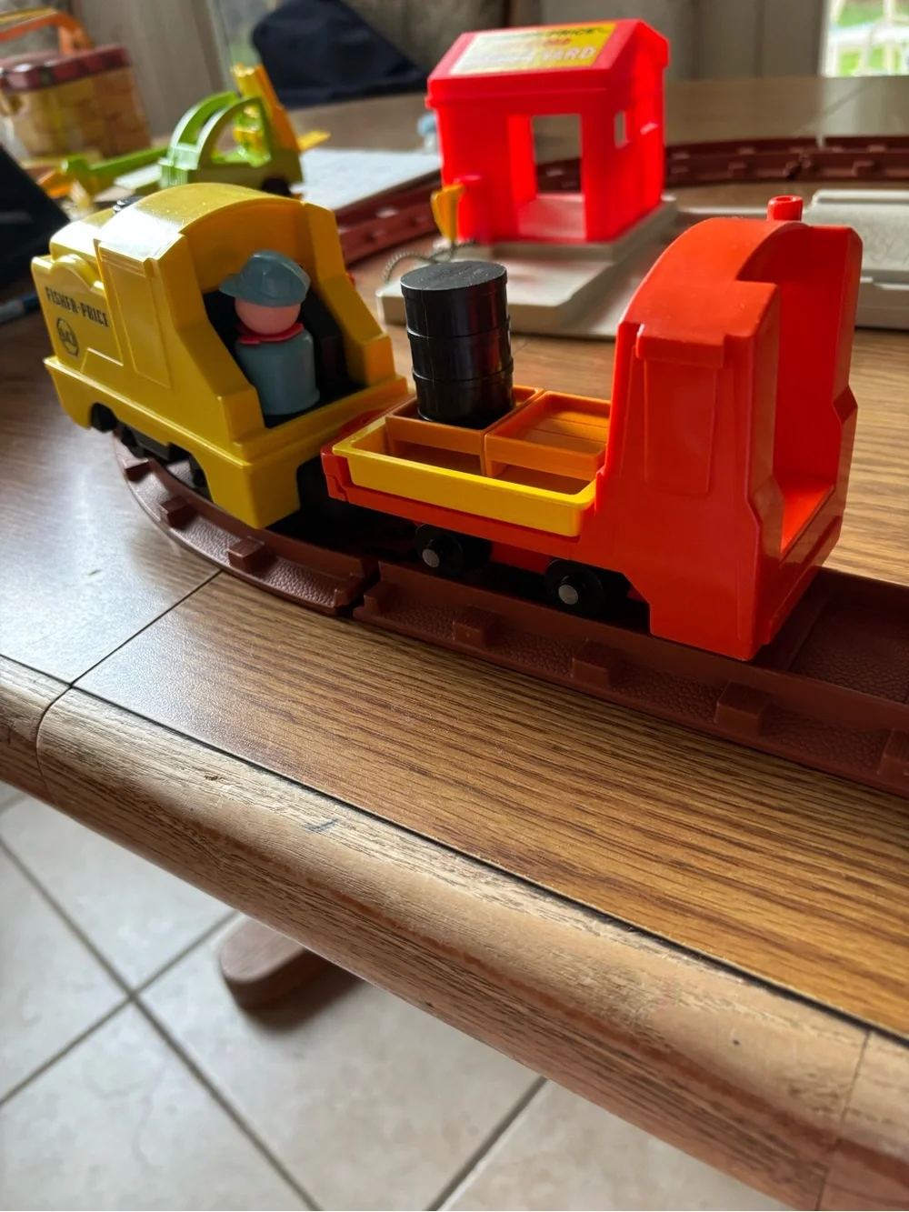 Vintage 1978 Fisher-Price Lift and Load Railroad